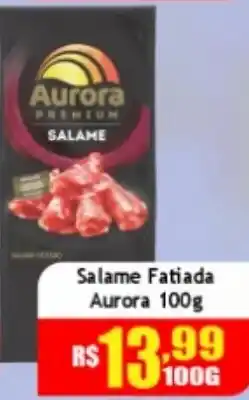 Supermercado Kibe Salame fatiada aurora oferta