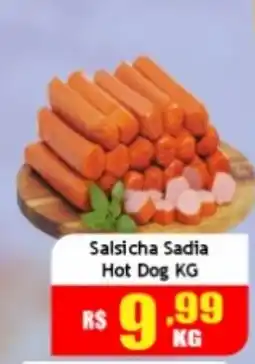 Supermercado Kibe Salsicha Sadia Hot Dog KG oferta