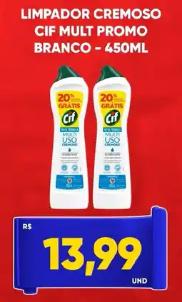 Tatico Limpador cremoso cif mult promo branco oferta