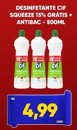 Tatico Desinfetante cif squeeze antibac oferta