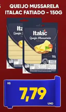 Tatico Queijo mussarela italac fatiado oferta