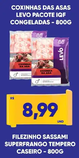Tatico Coxinhas das asas levo pacote iqf congeladas oferta