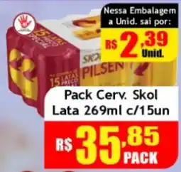 Supermercado Kibe Pack Cerv. Skol oferta