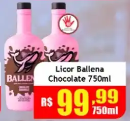 Supermercado Kibe Licor ballena chocolate oferta