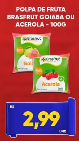 Tatico Polpa de fruta brasfrut goiaba ou acerola oferta