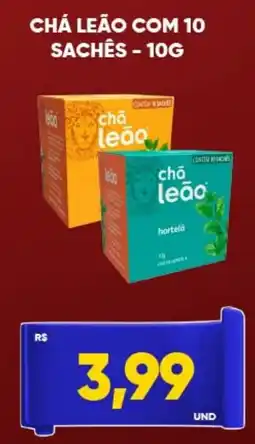 Tatico Chá leão com 10 sachês oferta