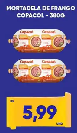 Tatico mortadela de frango copacol oferta