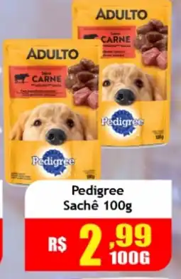 Supermercado Kibe Pedigree sachê oferta