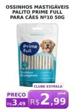 Supermercado Estrela Azul Ossinhos mastigáveis palito prime full para cães nº10 oferta