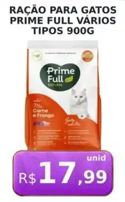 Supermercado Estrela Azul Ração para gatos prime full vários tipos oferta