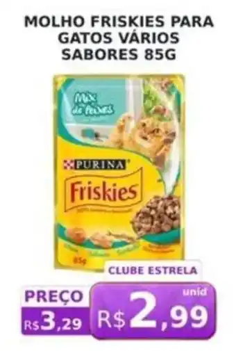 Molho friskies para gatos vários sabores