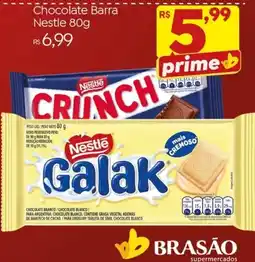 Brasão Supermercados Chocolate barra nestle 80g oferta
