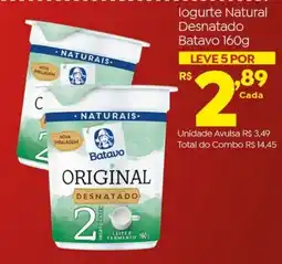 Brasão Supermercados Iogurte natural desnatado oferta