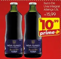 Brasão Supermercados Suco de Uva Integral Aliança oferta