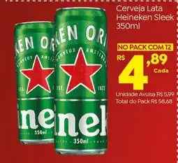 Brasão Supermercados Cerveja Lata Heineken Sleek oferta