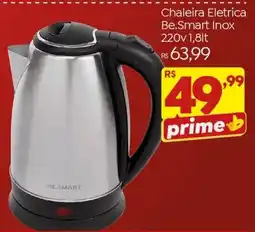 Brasão Supermercados Chaleira Eletrica Be.Smart Inox oferta