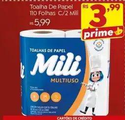 Brasão Supermercados Toalha de papel mili multiuso oferta