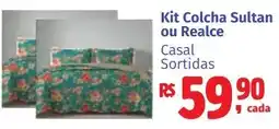 Camiño supermercados Kit Colcha Sultan ou Realce Casal Sortidas oferta