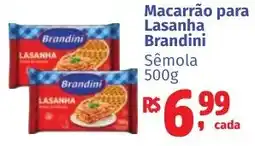 Camiño supermercados Macarrão para Lasanha Brandini Sêmola oferta