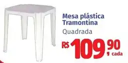 Camiño supermercados Mesa plástica Tramontina Quadrada oferta