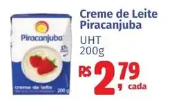 Camiño supermercados Creme de Leite Piracanjuba oferta