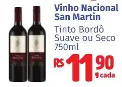 Camiño supermercados Vinho Nacional San Martin oferta