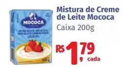 Camiño supermercados Mistura de Creme de Leite Mococa oferta
