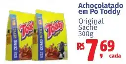 Camiño supermercados Achocolatado em Po Toddy Original Sache oferta