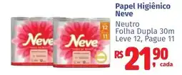 Camiño supermercados Papel Higiênico Neve oferta