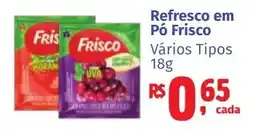 Camiño supermercados Refresco em Pó Frisco Vários Tipos oferta