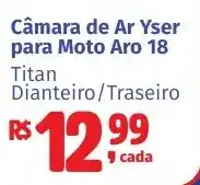 Camiño supermercados Câmara de ar yser para moto aro 18 titan dianteiro/traseiro oferta