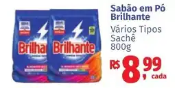 Camiño supermercados Sabão em Pó Brilhante Vários Tipos Sachê oferta