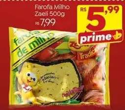 Brasão Supermercados Farofa Milho Zaeli oferta