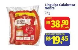 Camiño supermercados Linguiça Calabresa Nobre oferta