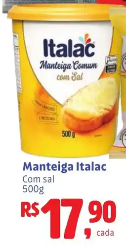 Camiño supermercados Manteiga Italac com sal oferta