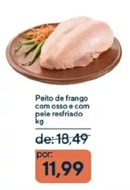Coop Peito de frango com osso e com pele resfriado oferta