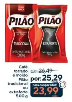 Coop Café torrado e moído Pilão tradicional ou extraforte oferta