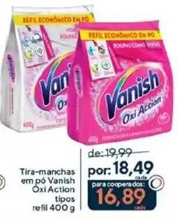 Coop Tira-manchas em pó Vanish Oxi Action tipos refil oferta