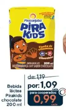Coop Bebida lactea Pirakids chocolate oferta