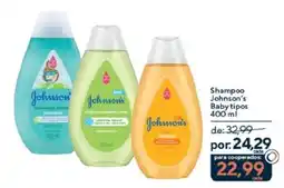 Coop Shampoo johnson's baby tipos oferta