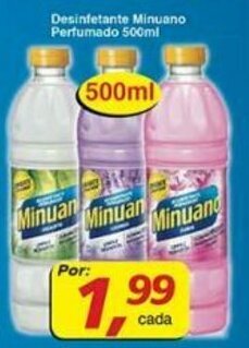 Supermercados Guanabara Desinfetante Minuano Perfumado 500ml oferta