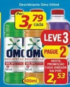 Supermercados Guanabara Desinfetante Omo 500ml oferta