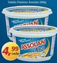 Supermercados Guanabara Sabao Pastoso Assolan 500g oferta