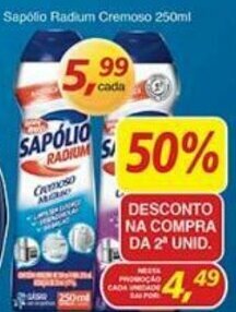 Supermercados Guanabara Sapolio Radium Cremoso 250ml oferta