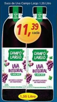 Supermercados Guanabara Suco de Uva Campo Largo 1.35L oferta