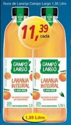 Supermercados Guanabara Suco de Laranja Campo Largo 1.35L oferta