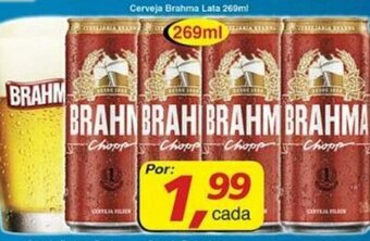 Supermercados Guanabara Cerveja Brahma lata 269ml oferta