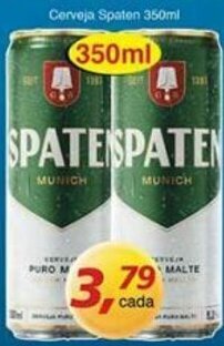 Supermercados Guanabara Cerveja Spaten 350ml oferta