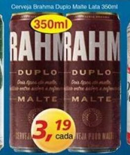 Supermercados Guanabara Cerveja Brahma Duplo Malte Lata 350ml oferta