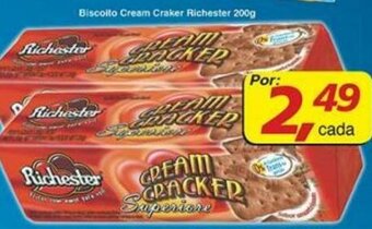 Supermercados Guanabara Biscoito Cream Cracker Richester 200g oferta